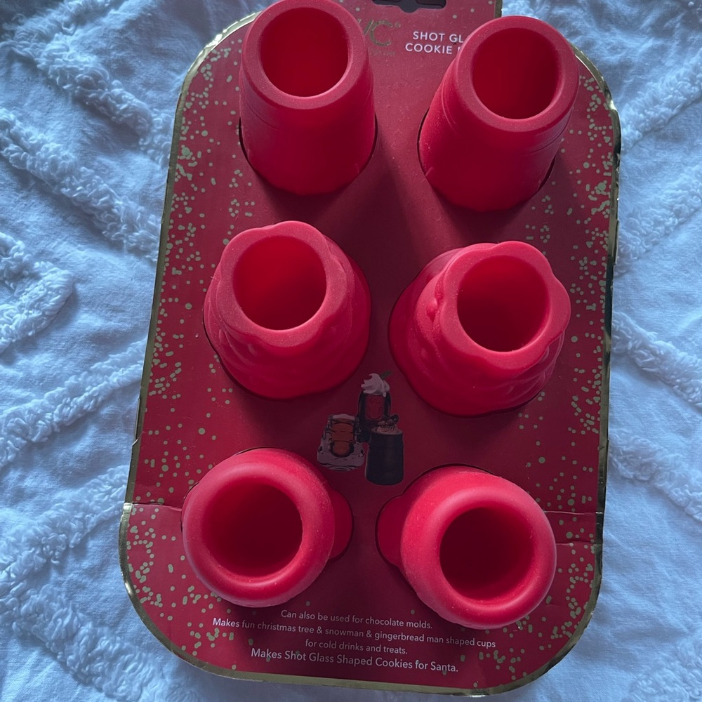 Red Shot Glass Cookie Mold